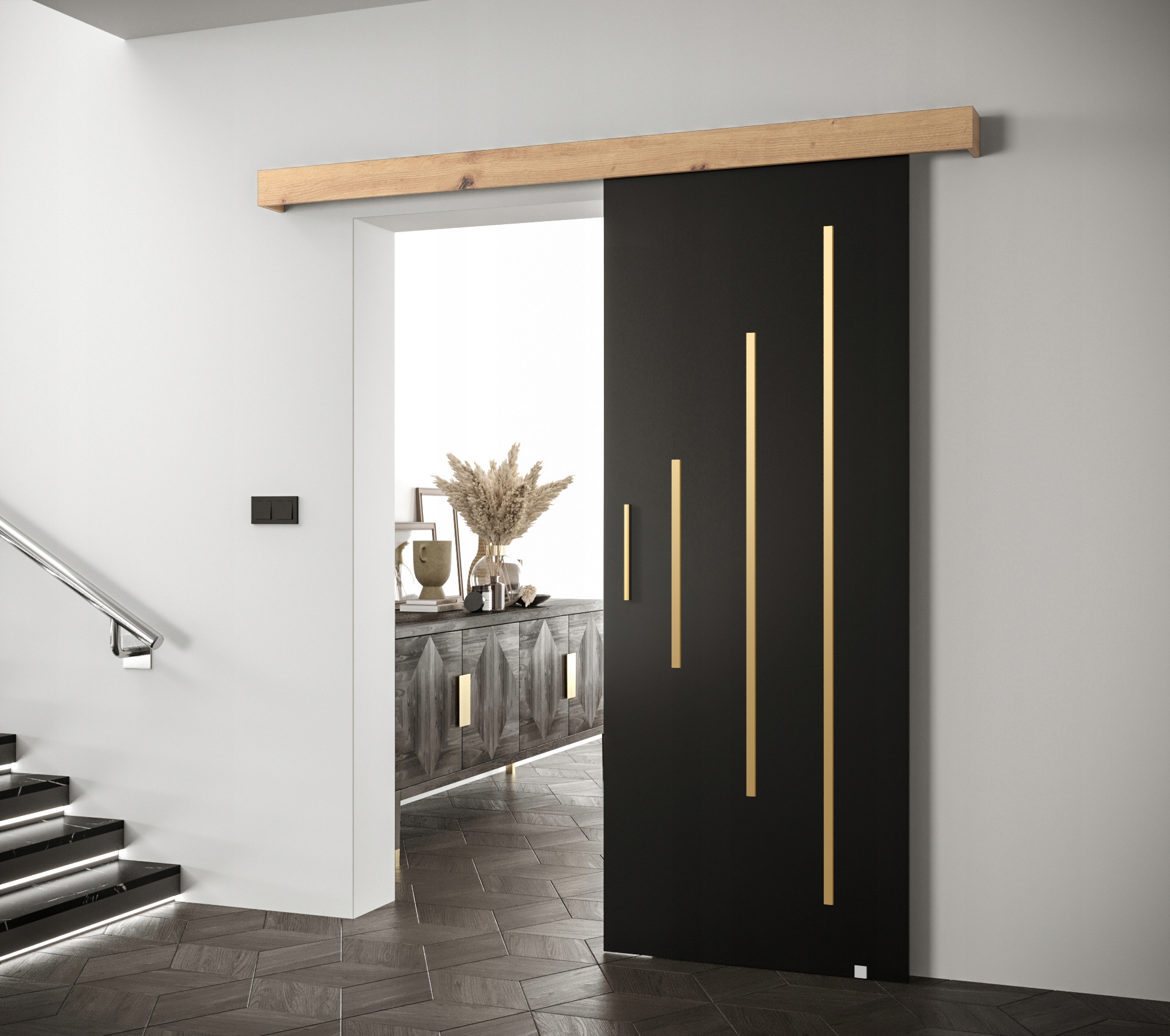 SALWADOR 90 wzór Y DRZWI PRZESUWNE naścienne Typ Pełne