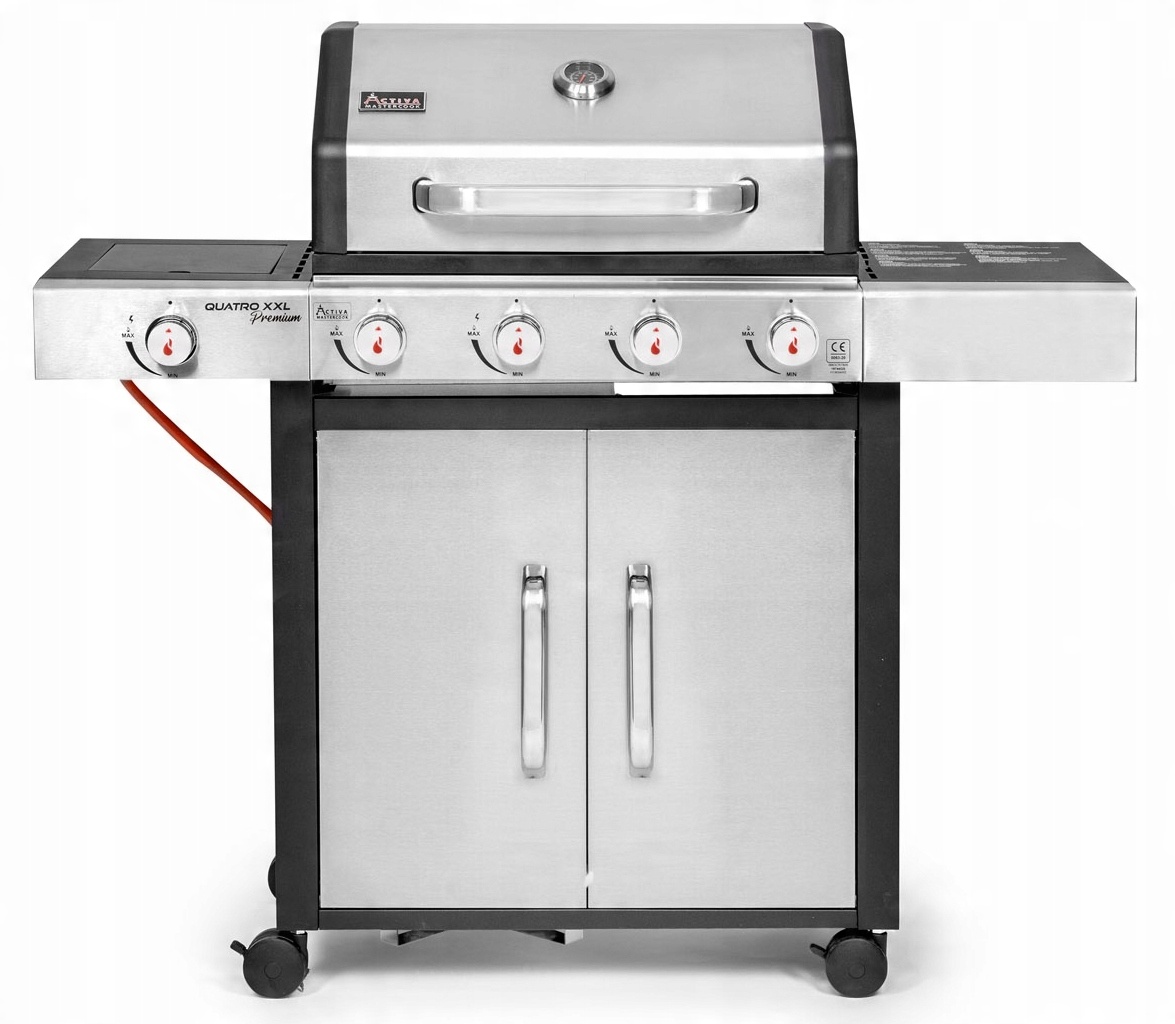 

Activa Grill Gazowy Quatro Inox 4+1 Ruszt Żeliwny