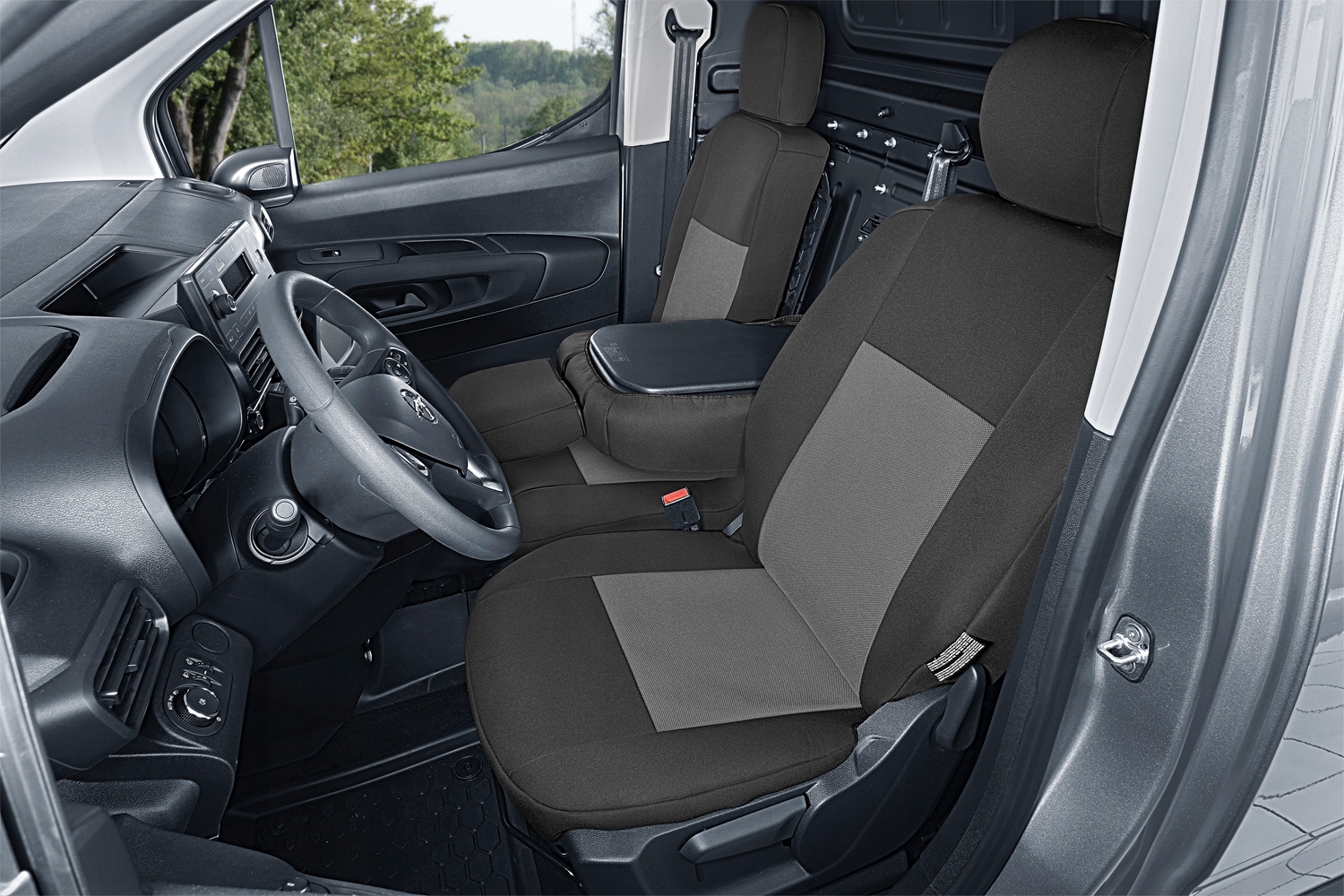 Citroen Berlingo, Opel Combo 3 osoby od 2018 pokrowce MIAROWE Producent Kegel-Błażusiak