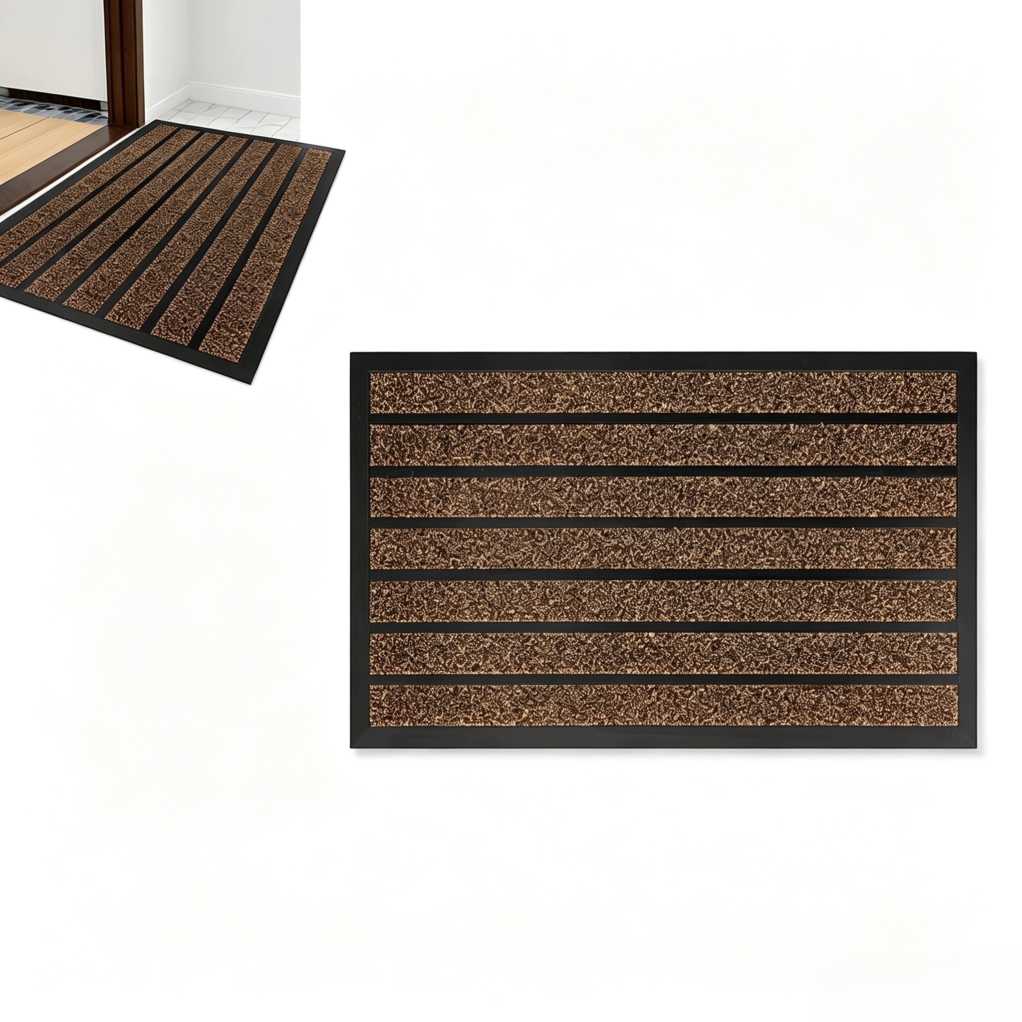 Vnější Stěrač Pod Dveře 60 x 90 Podložka Do Bot Velká Hnědá