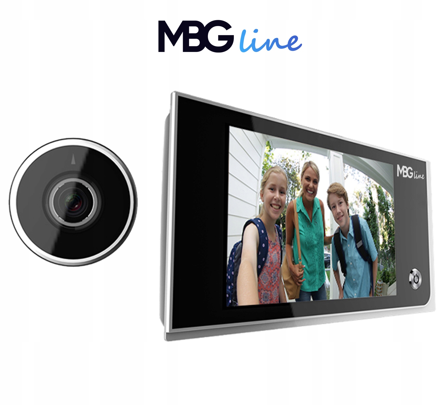 WIDEO WIZJER LCD 3.5" JUDASZ PODGLĄD 120° HD Marka MBGLine