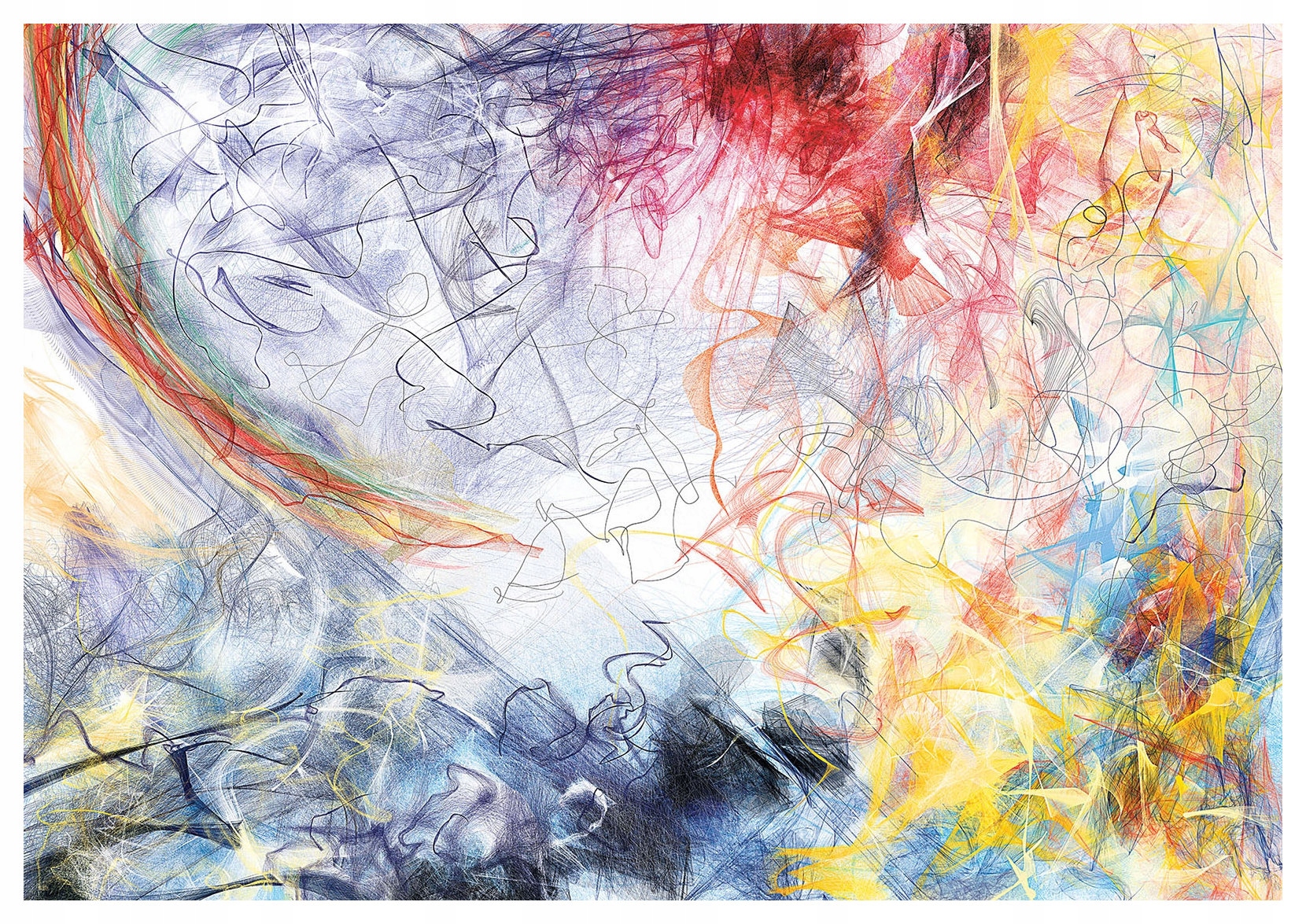 Fototapeta Abstraktní vír barev dynamika exprese pohybu 312x219 lepidlo