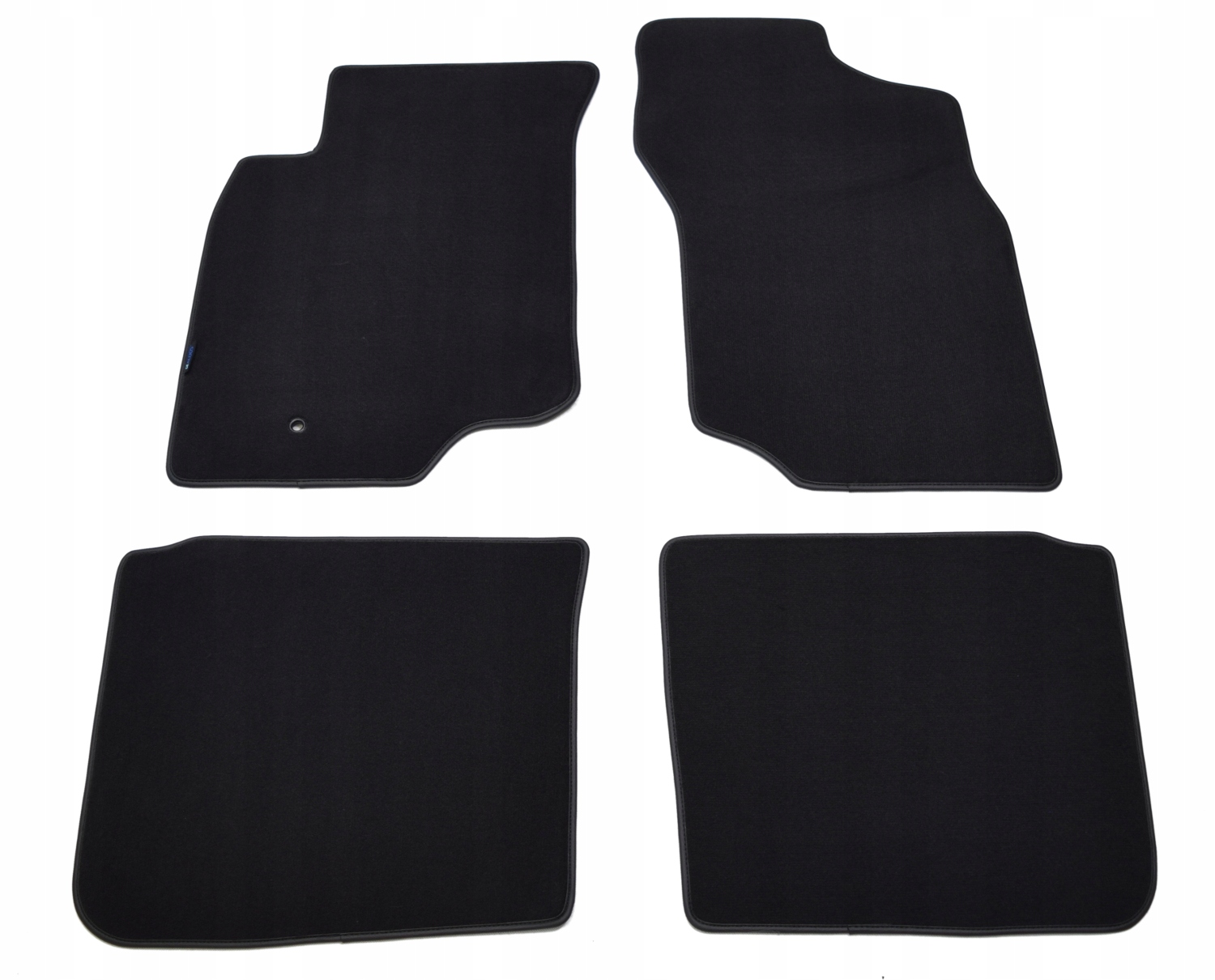 Černé velurové koberce Diamond, Lamówka Mitsubishi Lancer 2003-2008