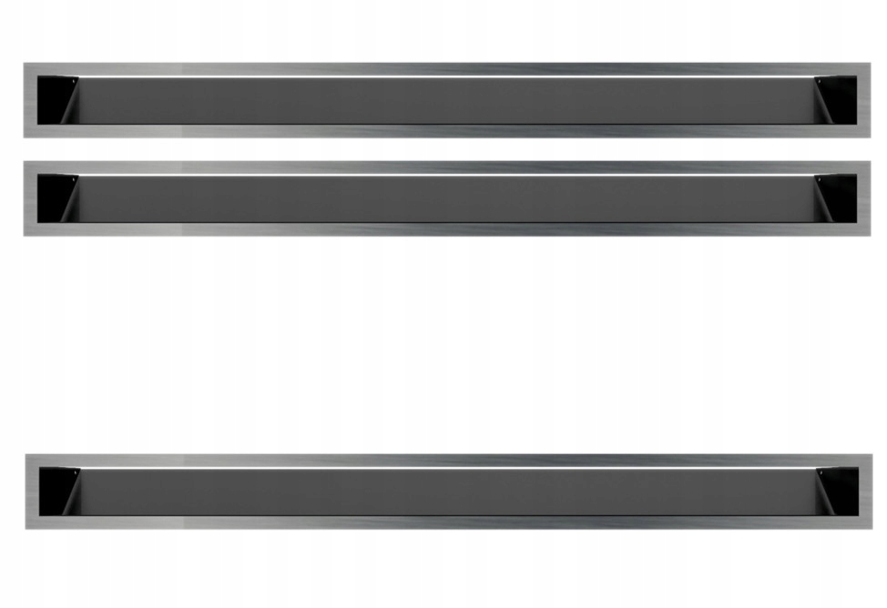 Krbová mriežka Luft jednoduchá brúsená 3ks 9x100 komplet do krbu