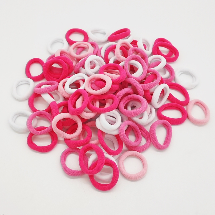 FROTKI GUMKI DO WŁOSÓW 100szt ZESTAW KOLOROWE GŁADKIE Marka Bibelocik