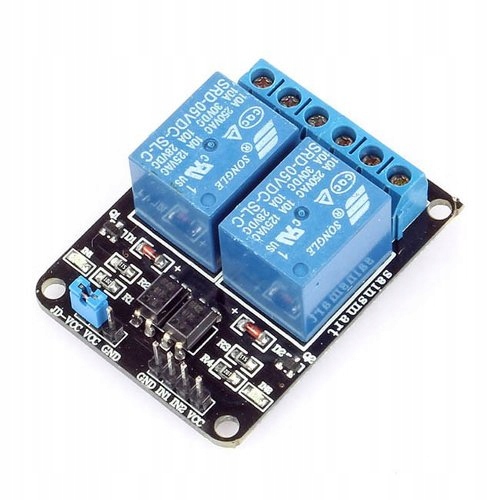 

Moduł przekaźnik 2-kanałowy 5V 10A Arduino Avr