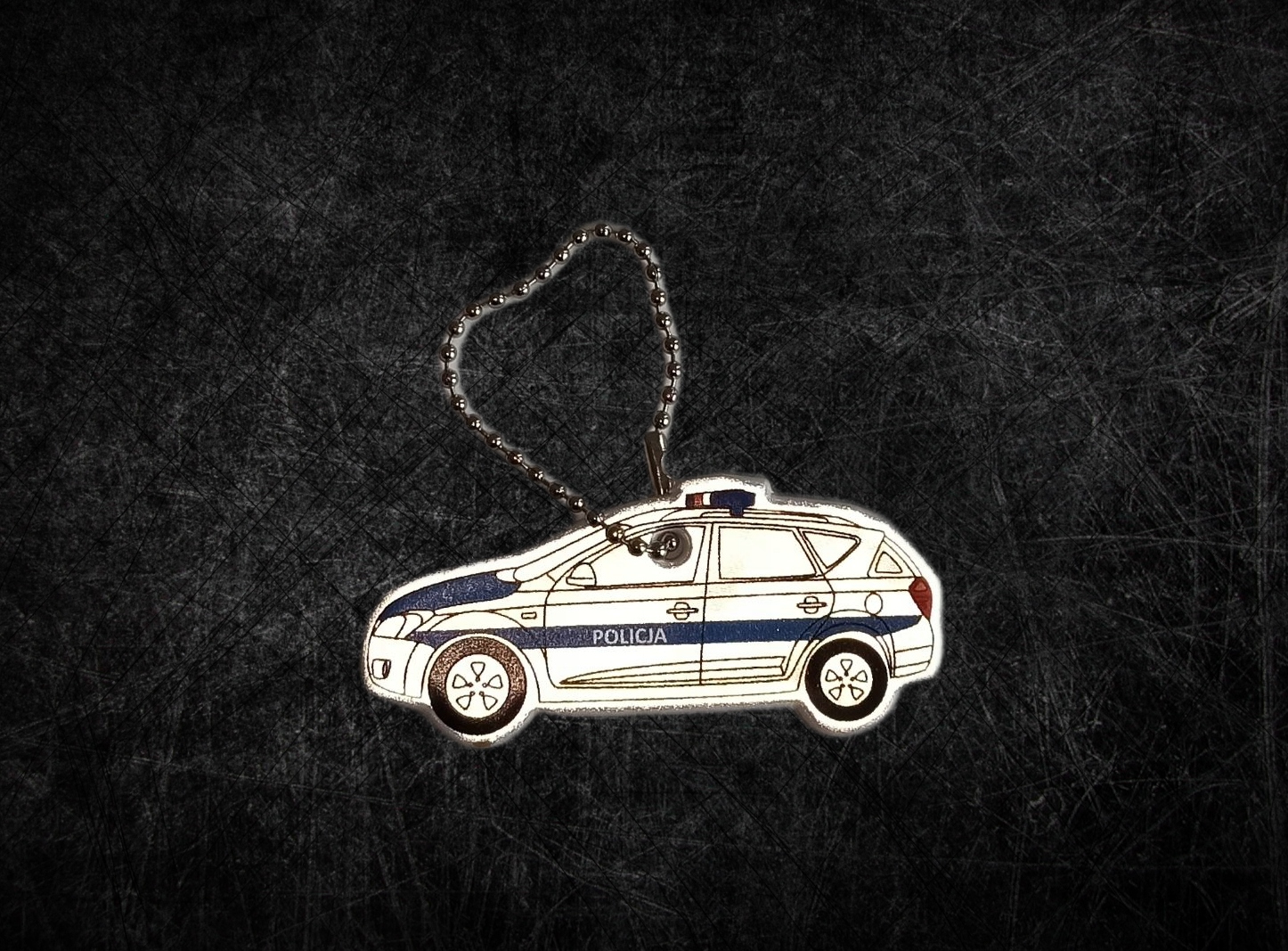 ODBLASKOWA ZAWIESZKA POLICJA BRELOK ODBLASK PRZYWIESZKA AUTO RADIOWÓZ Marka inna marka