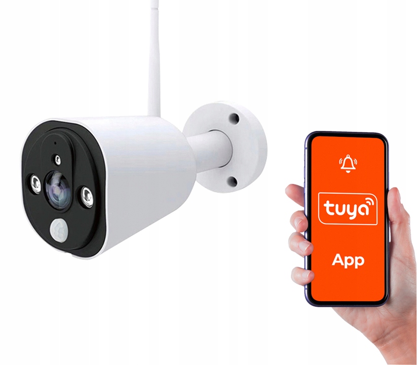 Kamera zewnętrzna Smart WiFi Tuya + PIR IP66