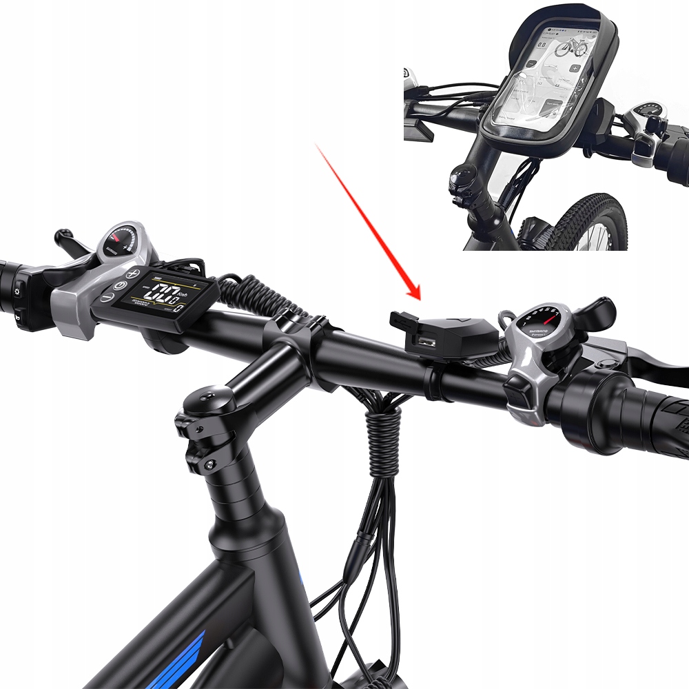 Duotts C29 Rower Elektryczny 48V 15AH 29'' z App + Hamulec olejowy + torba Rozmiar koła (