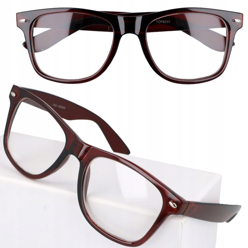 

Okulary zerówki kujonki nerdy