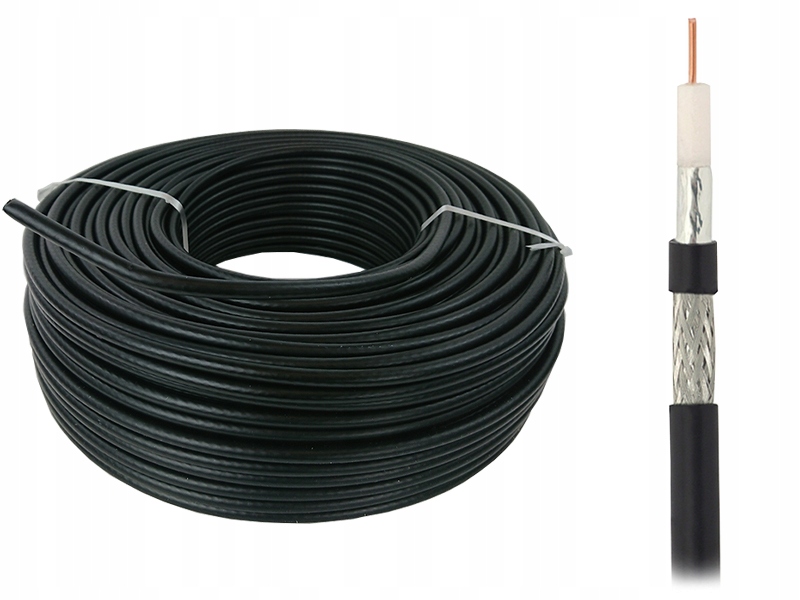 

Kabel koncentryczny RG-6 Triset-113PE+żel na metry