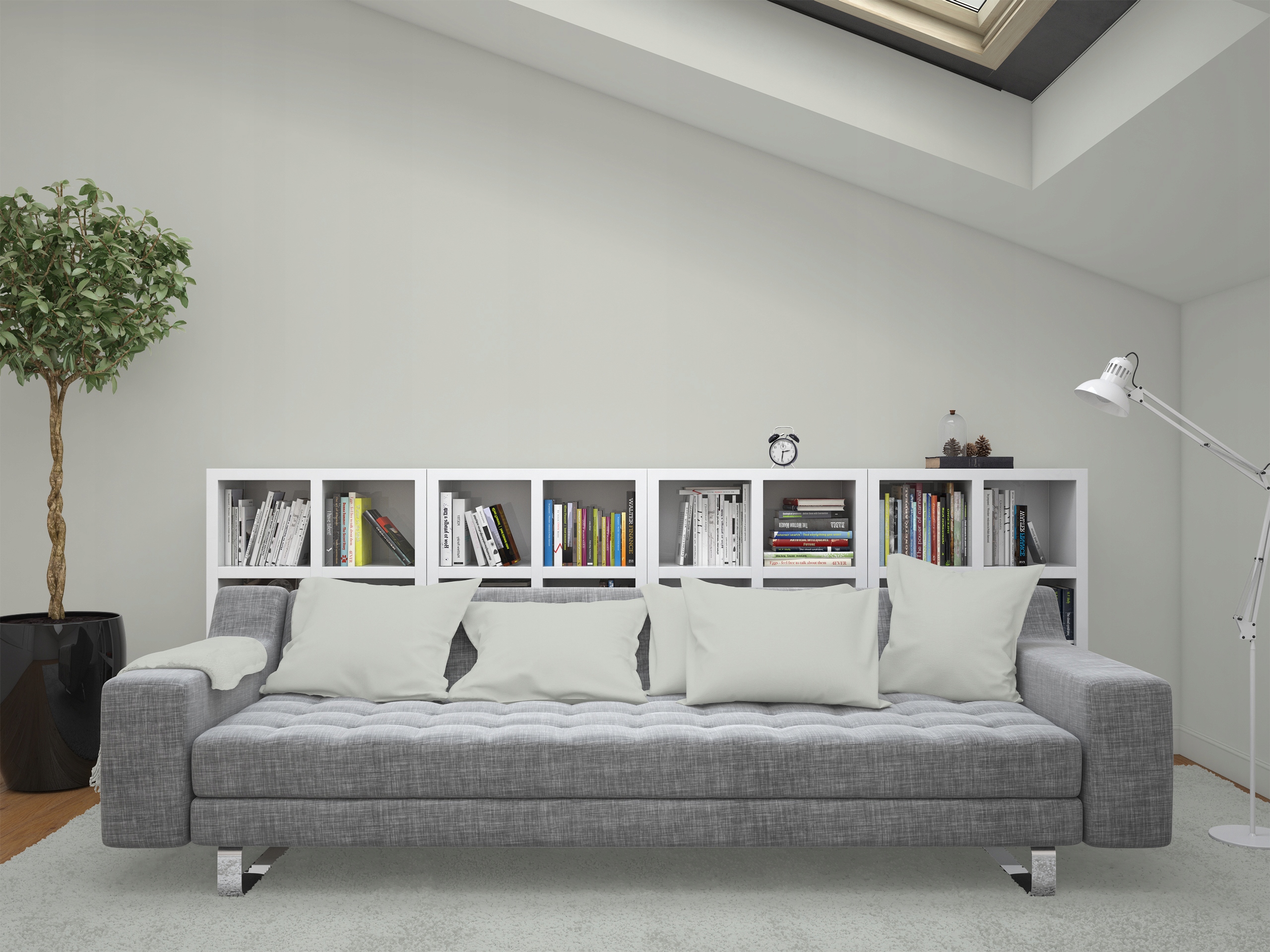 FARBA LATEKSOWA BIEL ZŁAMANA W OLIWKOWY BIAŁY OLIWKOWY ODCIEŃ 5L MATOWA Wielkość opakowania 5 l