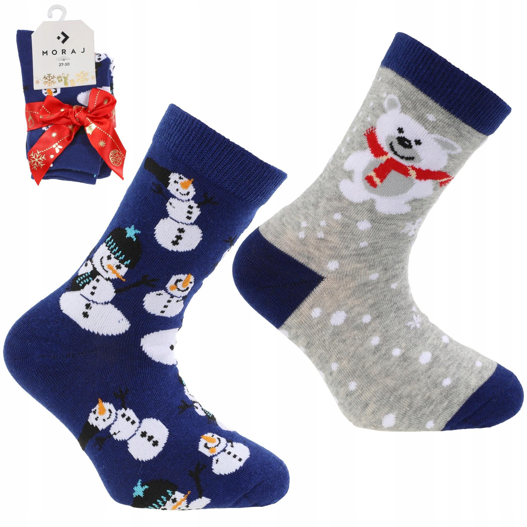 

Skarpetki świąteczne dziecięce 27-30 komplet 2pary