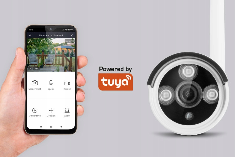 Kamery bezprzewodowe WiFi REJESTRATOR do kamer MONITORING aplikacja Tuya Liczba obsługiwanych kamer 4