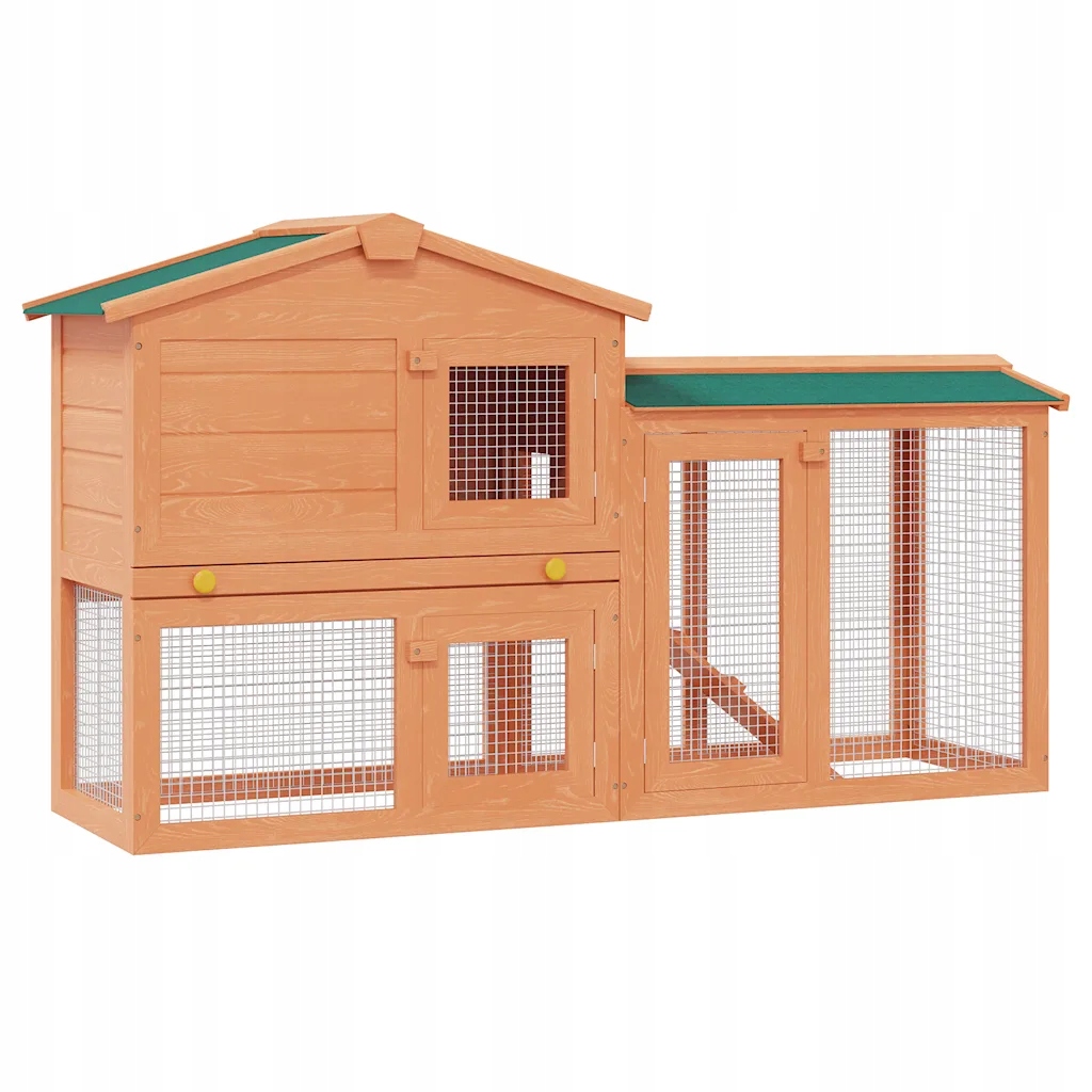 Levně Zahradní králíkárna/domek pro drobná zvířata dřevěná