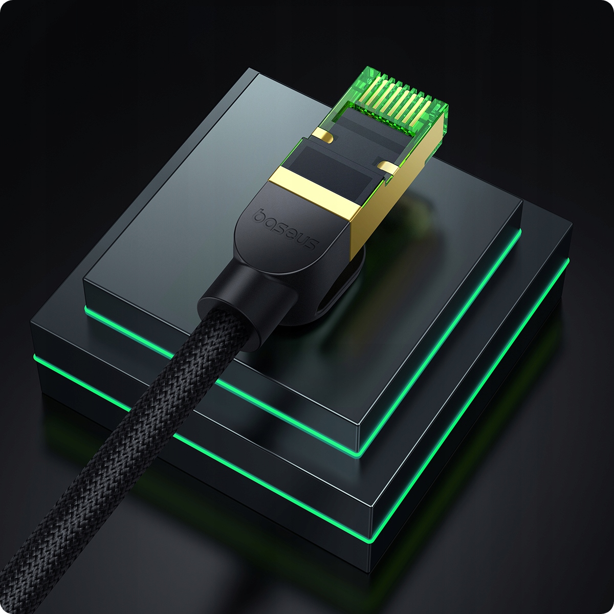 BASEUS KABEL SIECIOWY RJ45 LAN PRZEWÓD INTERNETOWY ETHERNET CAT8 40GB/S 8M Stan opakowania oryginalne