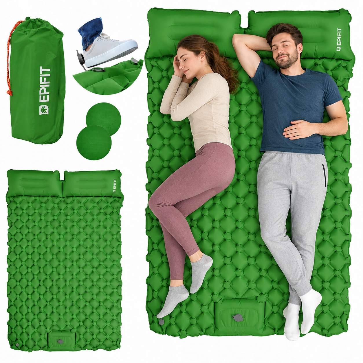Matrace Dvojitá pro spaní pod Stan 190 x 120 cm