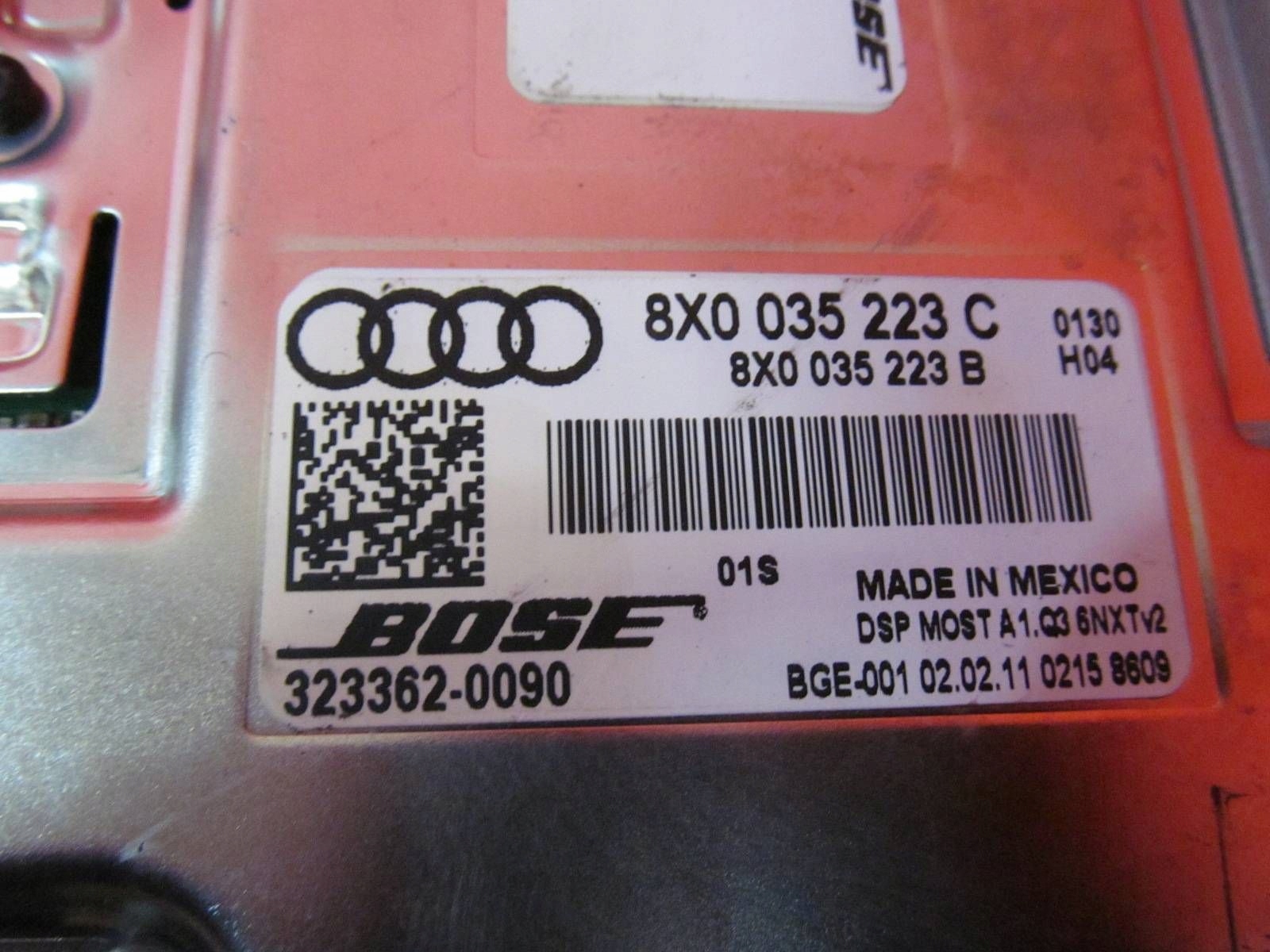 AUDI A1 S1 e 1 8X Q3 8U AMPLIFICATORE AUDIO BOSE 8X0035223C