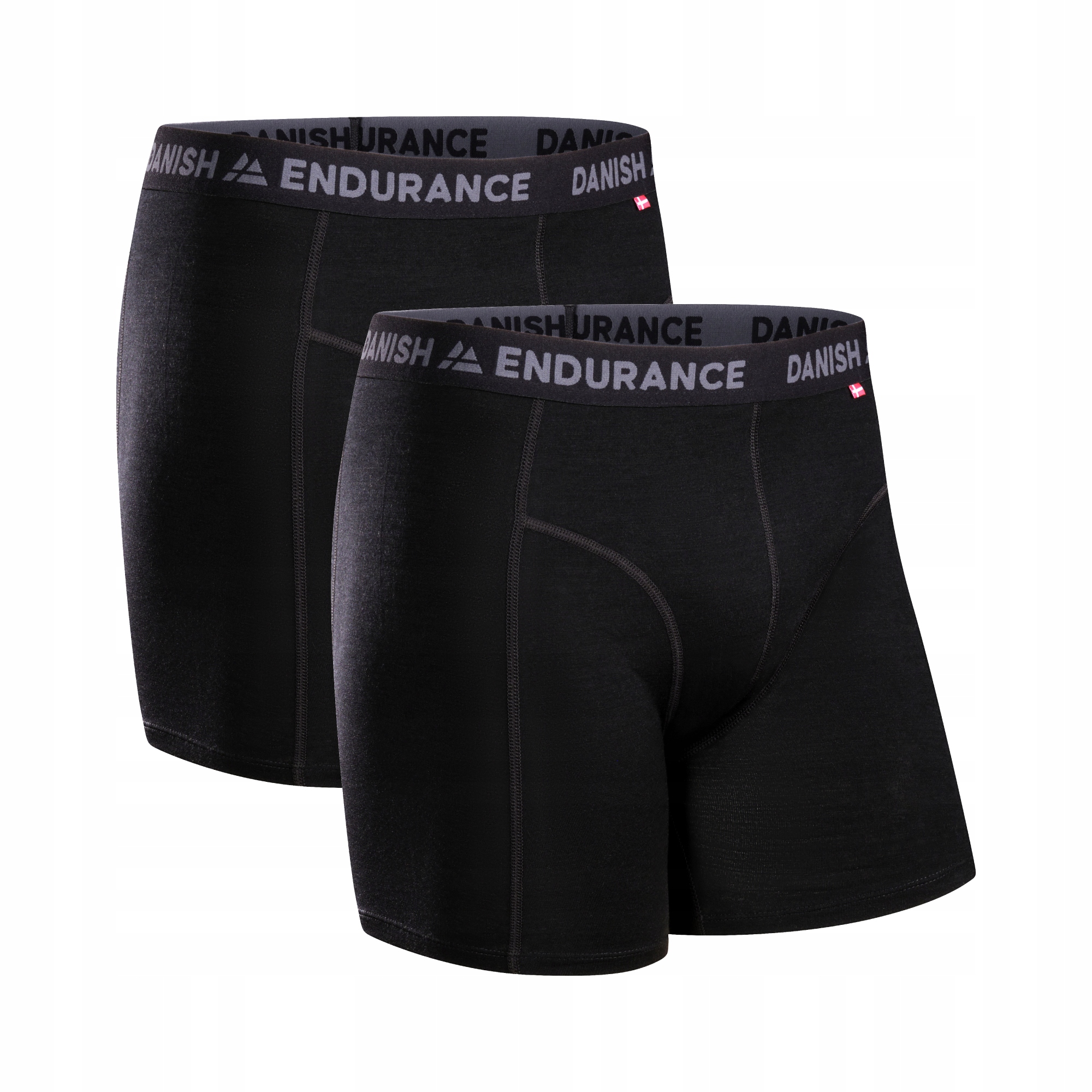 Bokserki Męskie z Wełny Merino Danish Endurance Ciepła Bielizna 2-Pak L