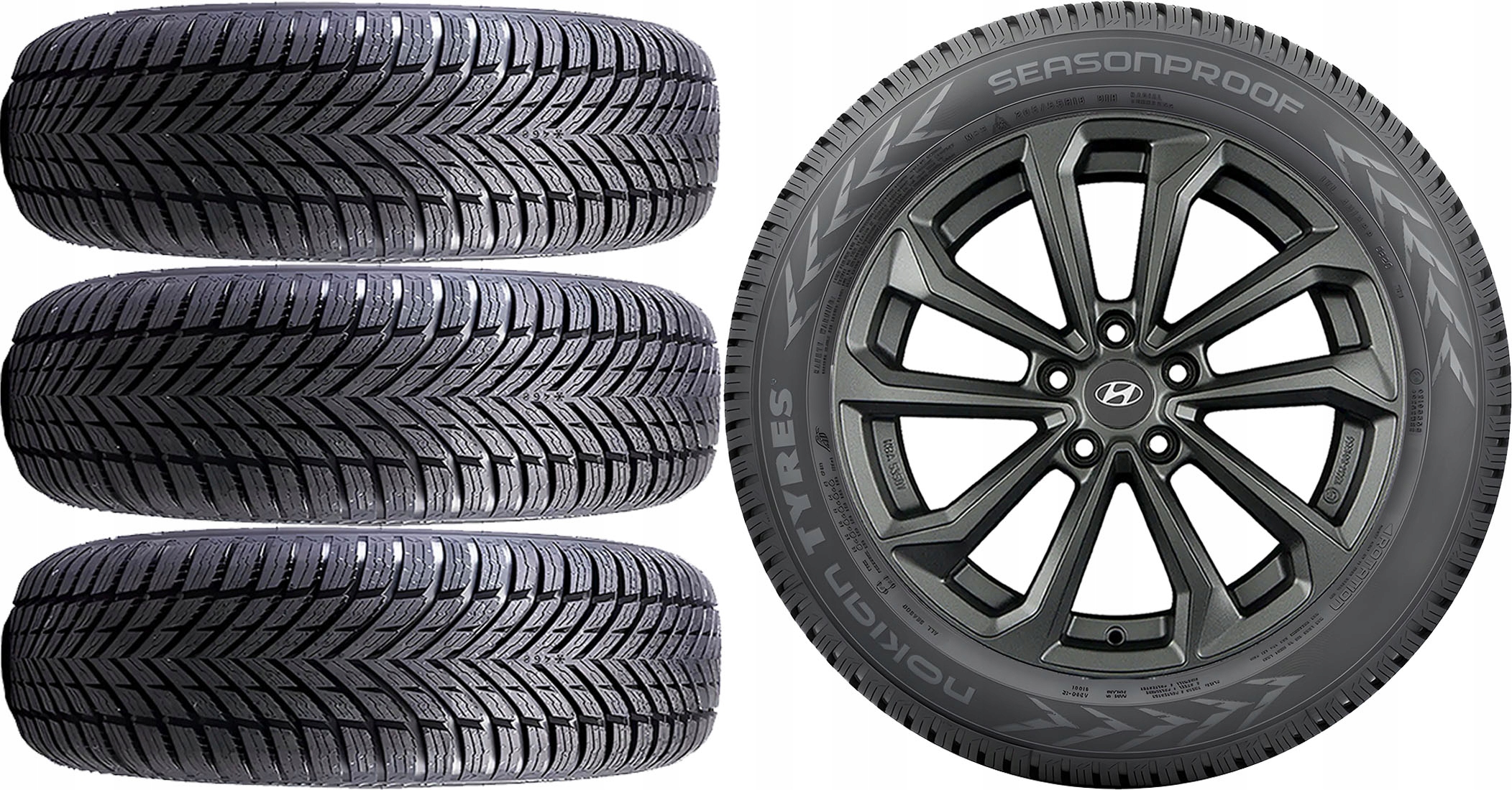 КОЛЕСА ЦІЛОРІЧНИЙ HYUNDAI Велостер Nokian 2155r17