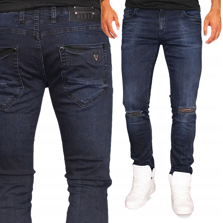 

Spodnie Cipo Baxx Jeansy Przecierane Slim Fit