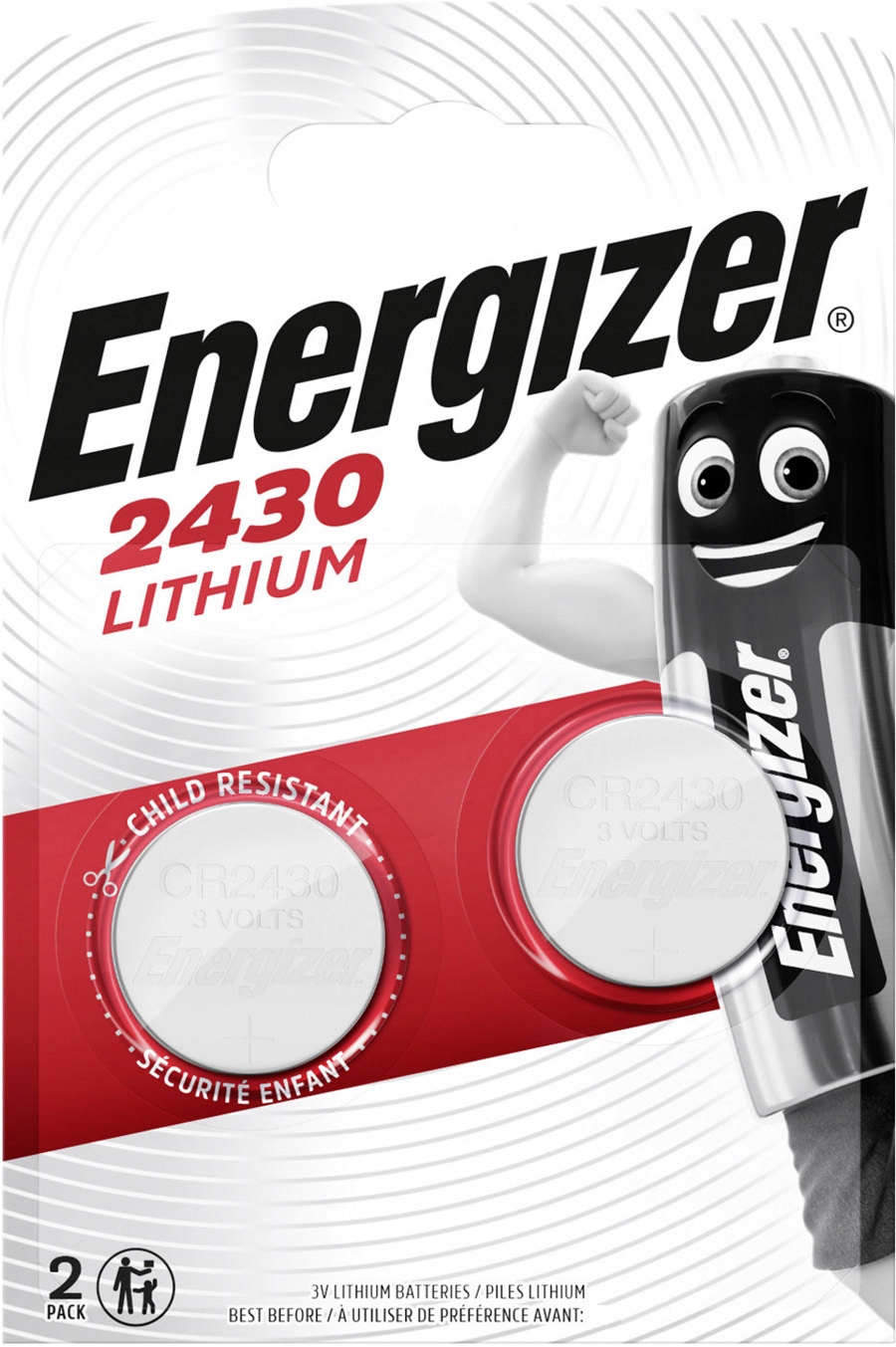 

2x Bateria Litowa Energizer CR2430 2430 DL Ecr