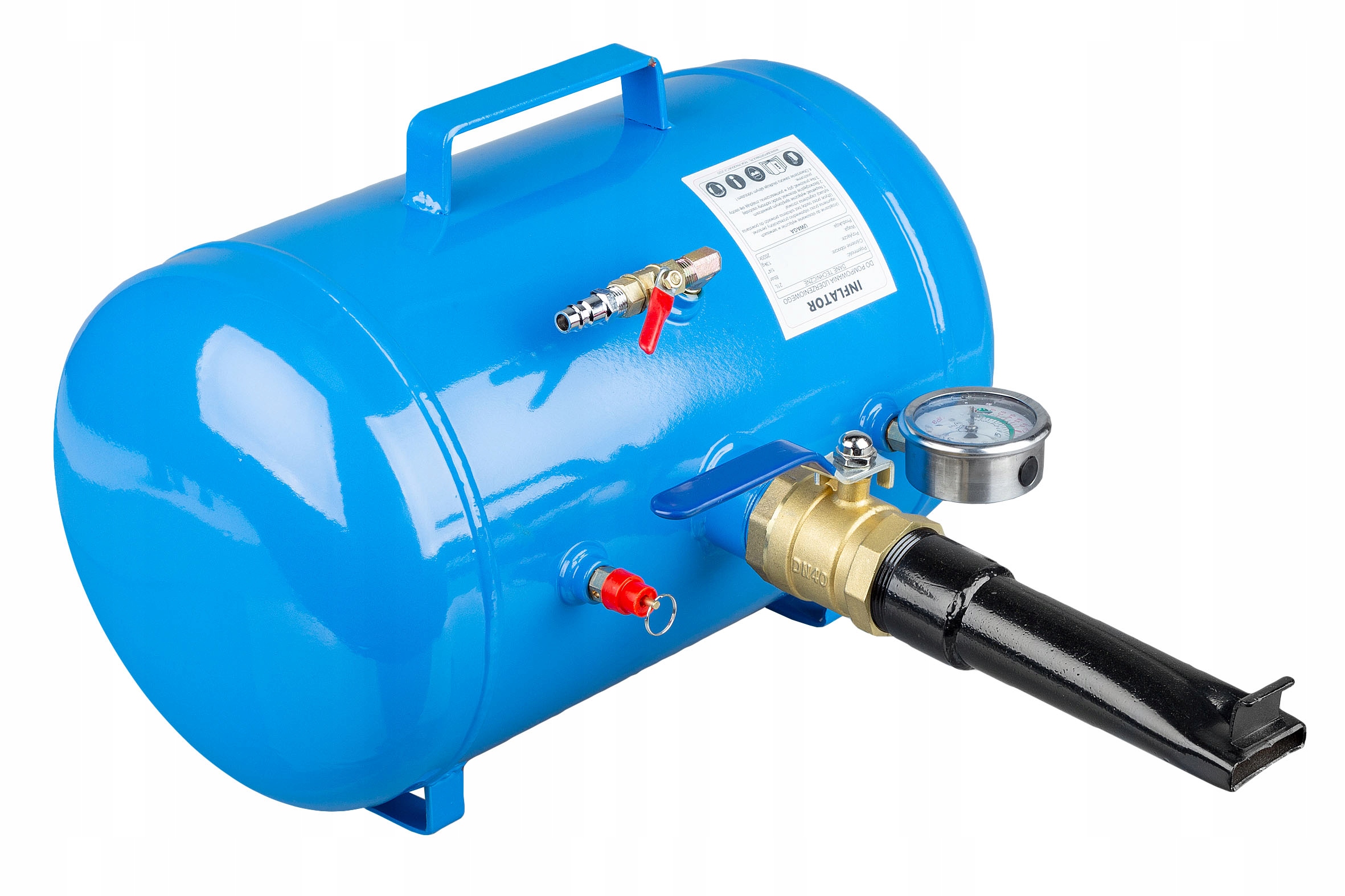 INFLATOR ZBIORNIK DO UDERZENIOWEGO POMPOWANIA KÓŁ OPON ZBIORNIK CIŚNIENIOWY Marka Al-Fa