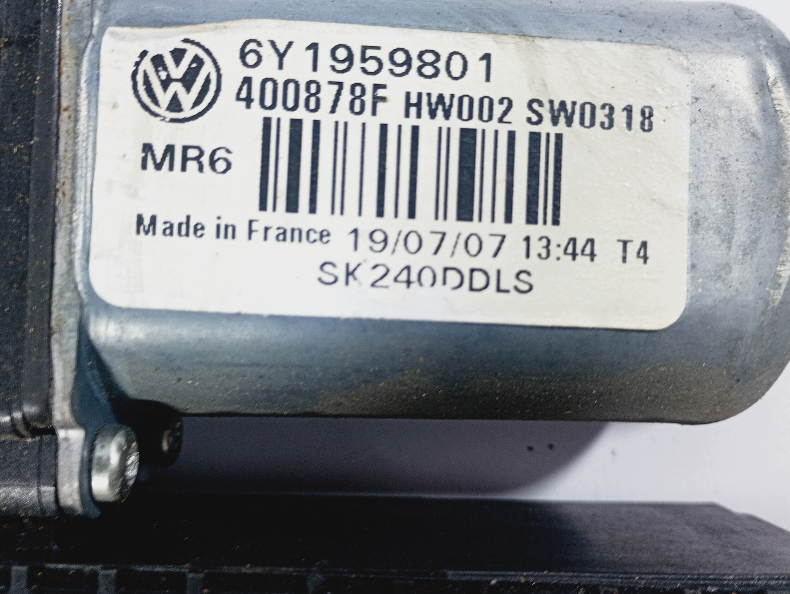 engine mini motor windows left front OE 6Y1959801 Skoda Fabia and 1 05-07