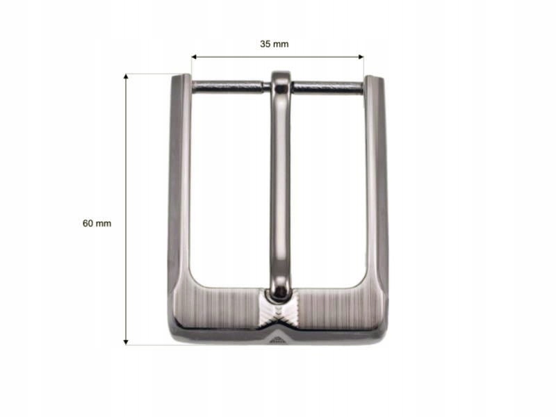 Klamra do paska Metalowa Odlewana 35mm Płeć uniseks