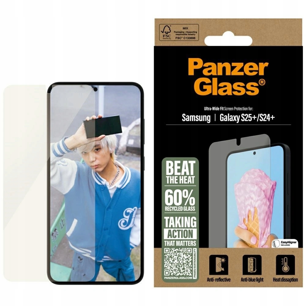 Tvrdené sklo PanzerGlass All-in-One Ultra-Wide Fit pre Galaxy S25+ Plus