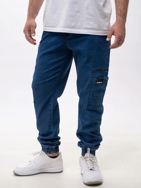Spodnie męskie Jeans Jogger Bojówki Jigga Wear Stripe Cargo L