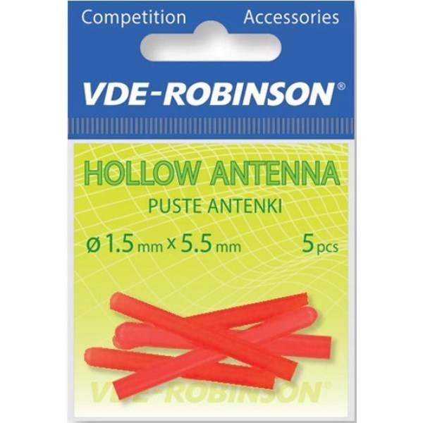 Antenki do spławików 3,0x5,5mm, czerwone, 5szt. Vdr Team 67-A0-A15R