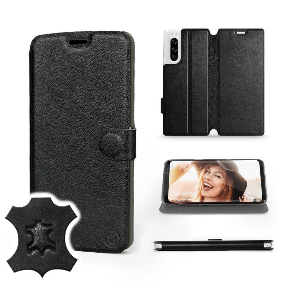 

Etui Mobiwear do Sony Xperia 5 - Black Leather