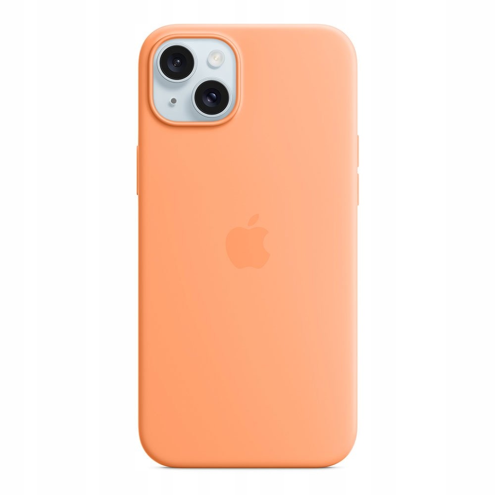 iPhone 15 Plus Silicone Case with MagSafe Orange Sorbet MT173ZM/A