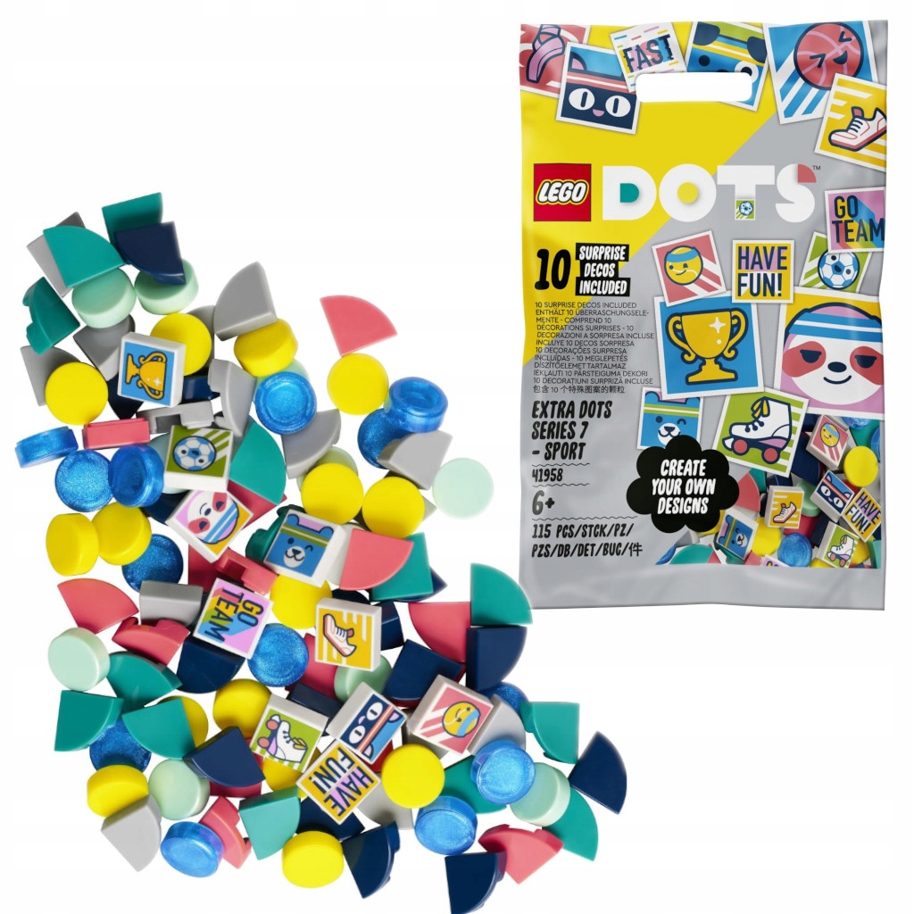 

Lego Dots Dodatki Dots seria 7: Sport 41958
