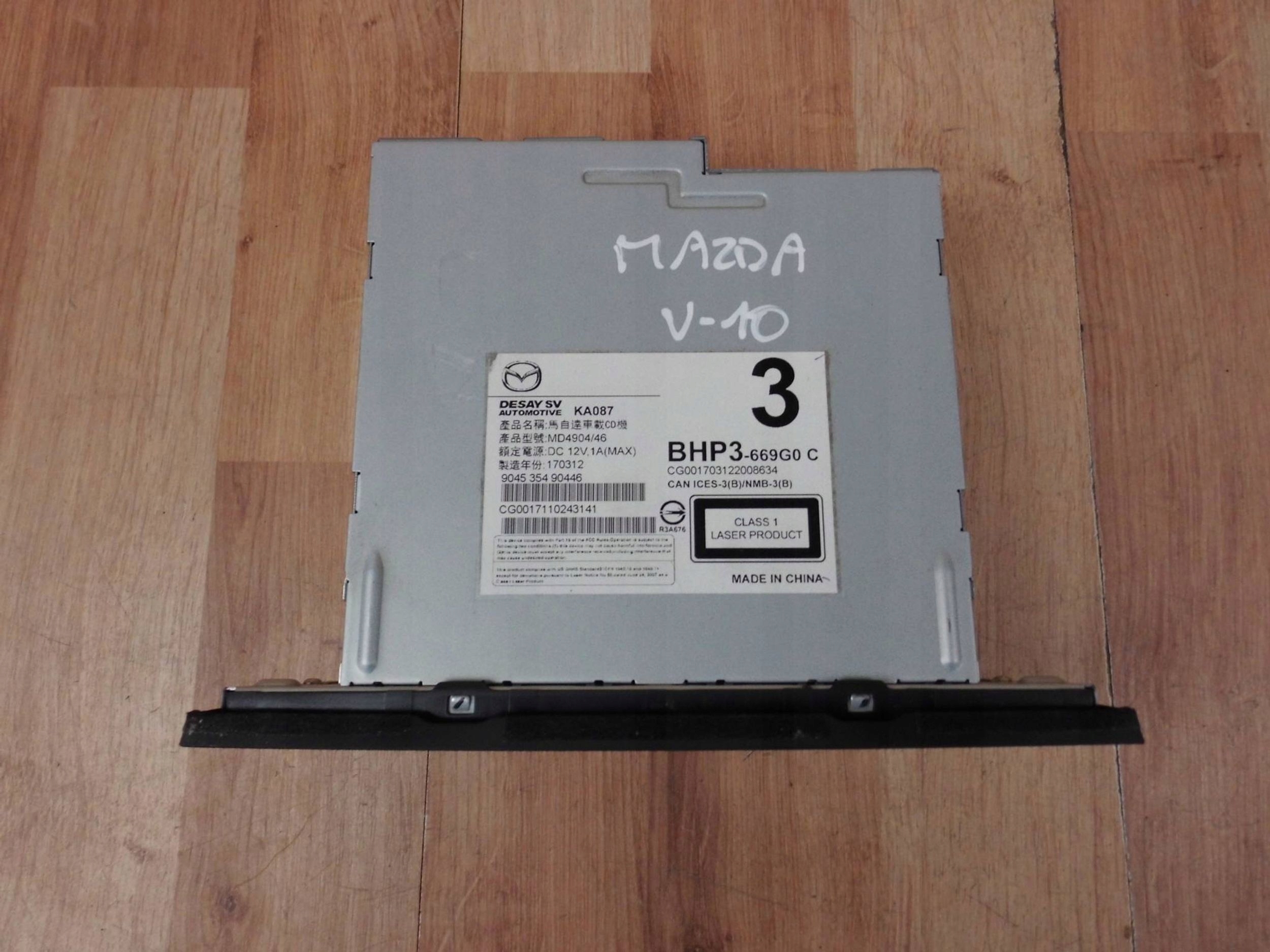 Mazda 3 BM 2013+ odtwarzacz CD CD player BHP3-669G0C