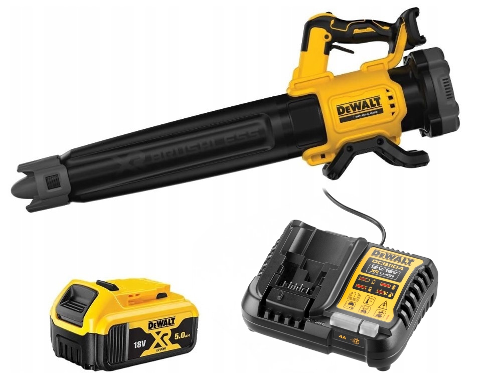 DeWALT Akumulátorový fúkač 200 km/h DCMBL562P1 18V Sada 1x5Ah DCB1104