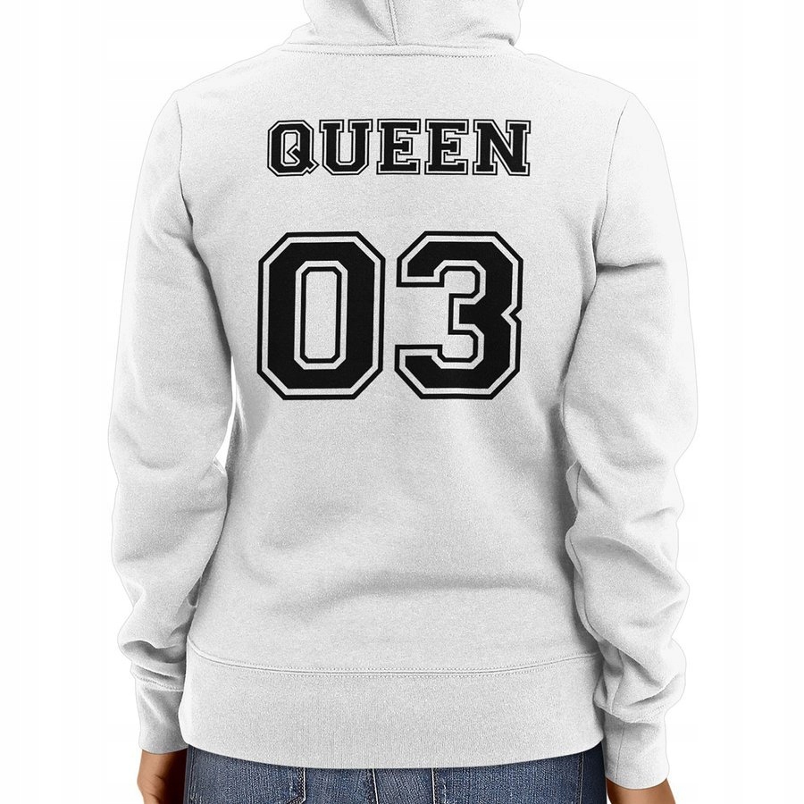 

Bluza na prezent dla niej - Queen, biała S