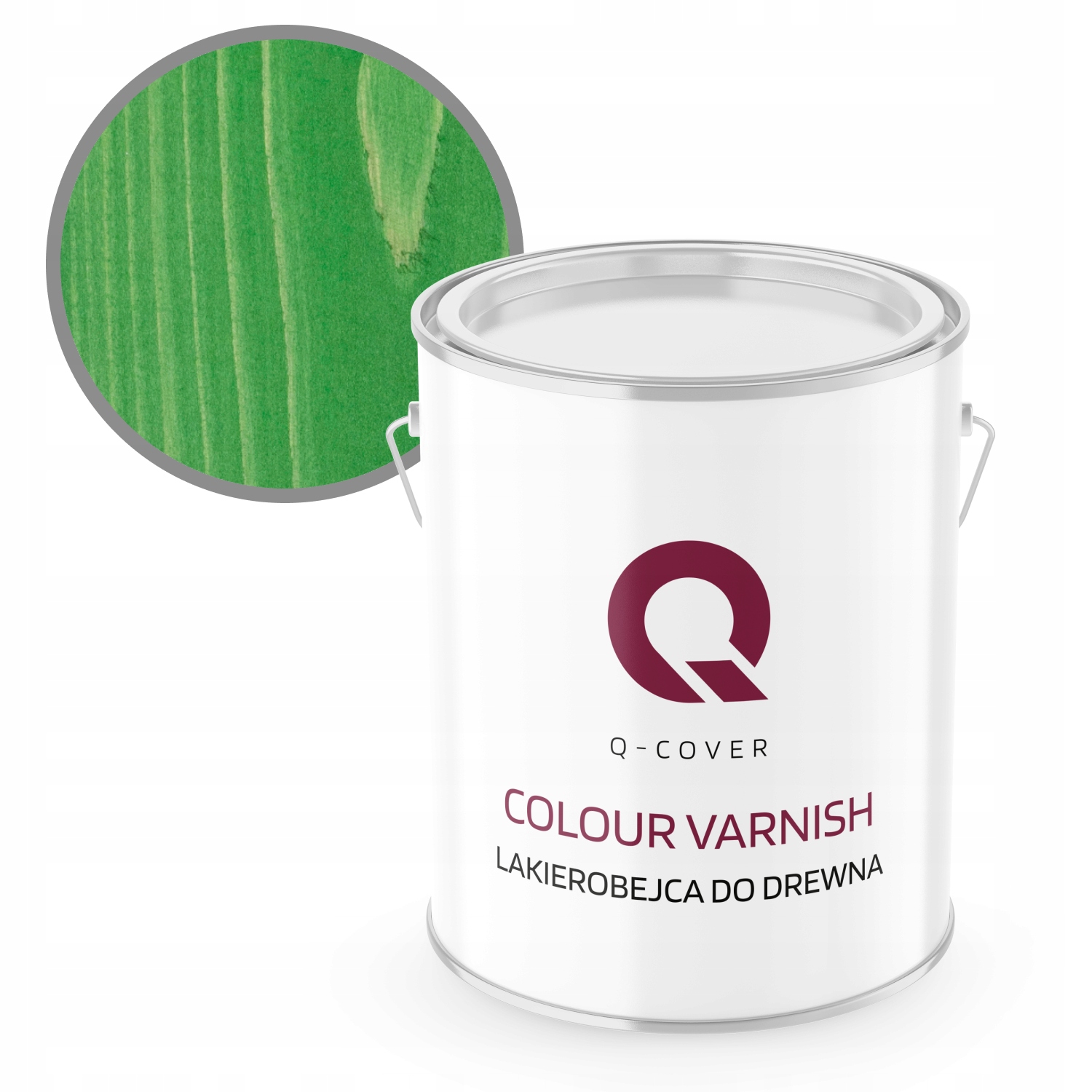 Rychleschnoucí Lak Na Dřevo 2,5 L Zeleň Mátová Saténová Barva Výkonný 3V1