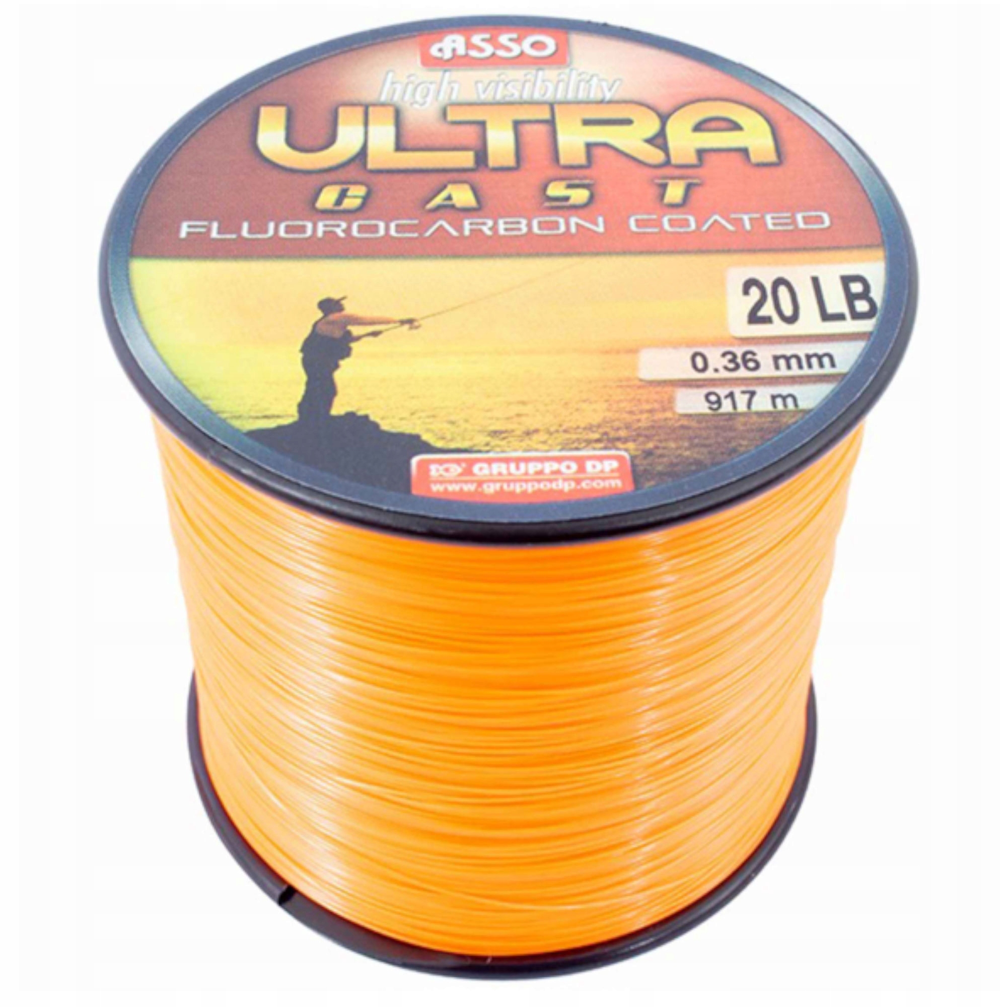 Żyłka Asso Ultra Cast Spool Orange-22 Solid 0,36mm 1000m