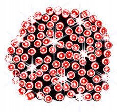 

Lampki Choinkowe Grube Czerwone 200 Led+flash 16 m