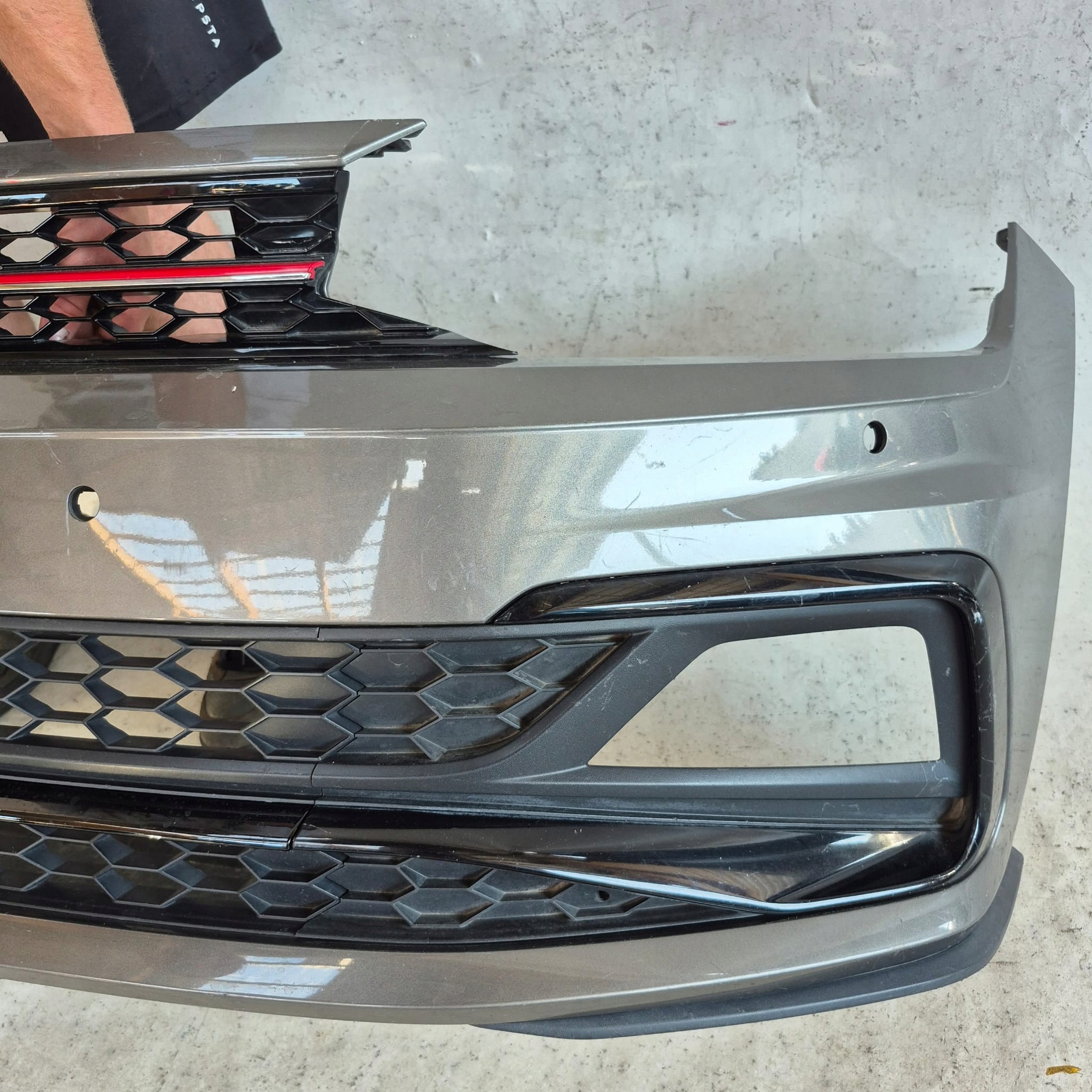 VW POLO 2G GTI 17- bumper front front 4XPDC 2G0807221J