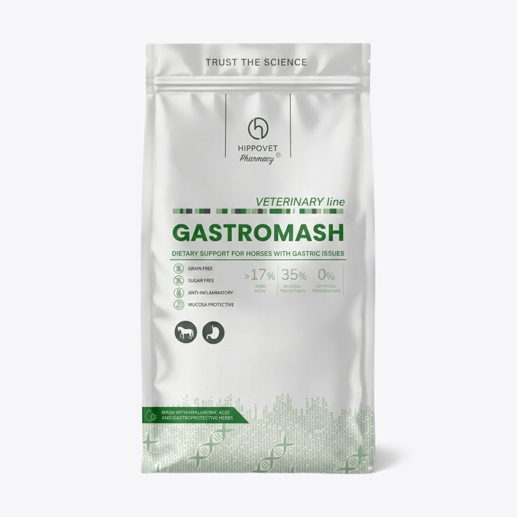 Meš pro vředové koně Hippovet Vet GastroMash 8kg vředy koliky alergie