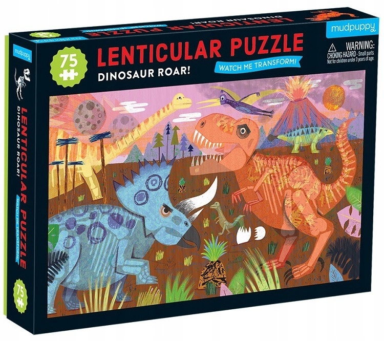 

Dinozuary puzzle z ruchomym obrazkiem 3d Mudpuppy