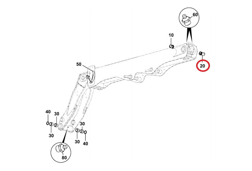 332/H7782 - Втулка телескопа JCB 526-56 332 / H7782