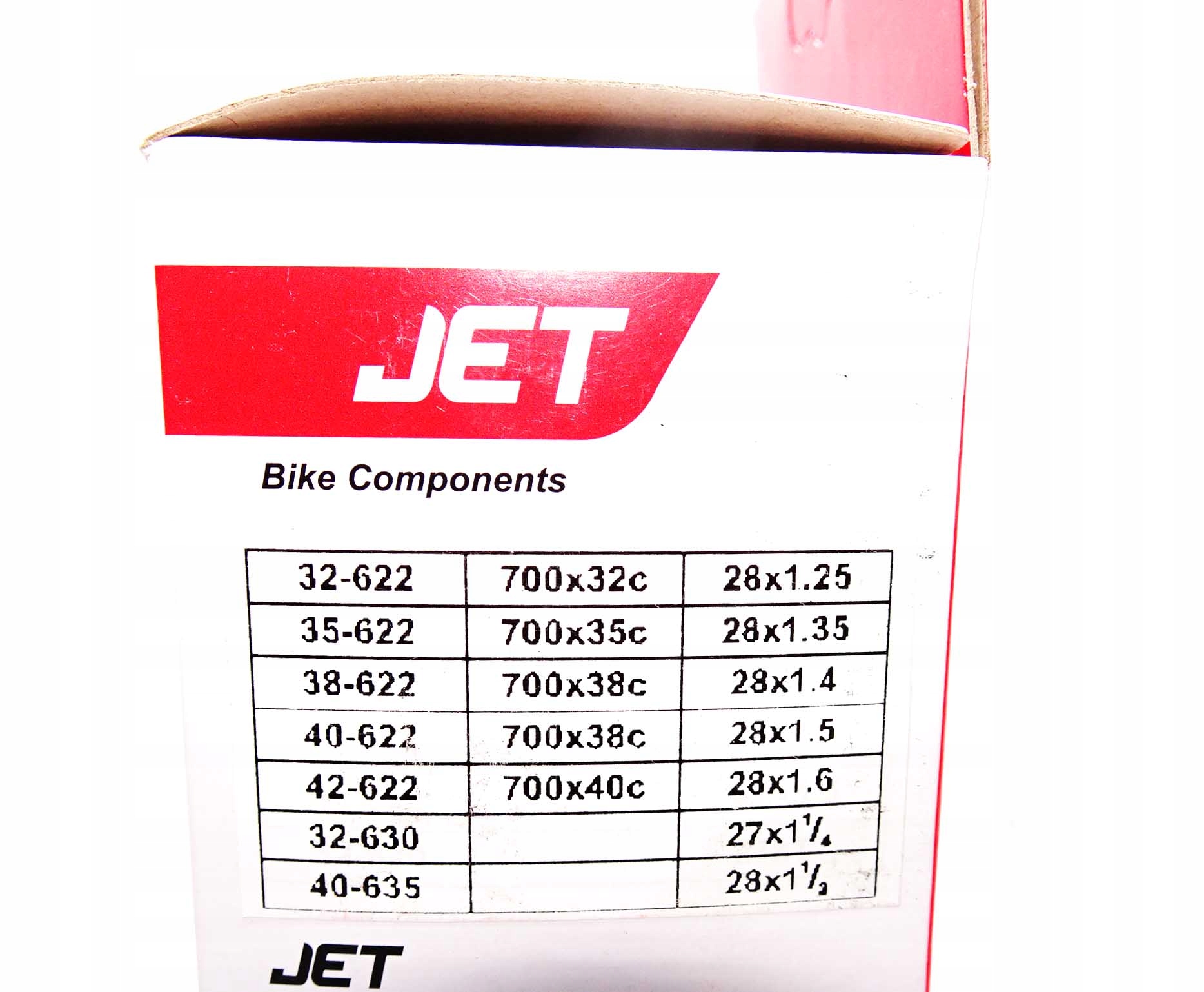 JET DĘTKA ROWEROWA 28" 700 x 32C 35C 38C 40C DO ROWERU ZAWÓR AUTO AV 48mm Kod producenta D139