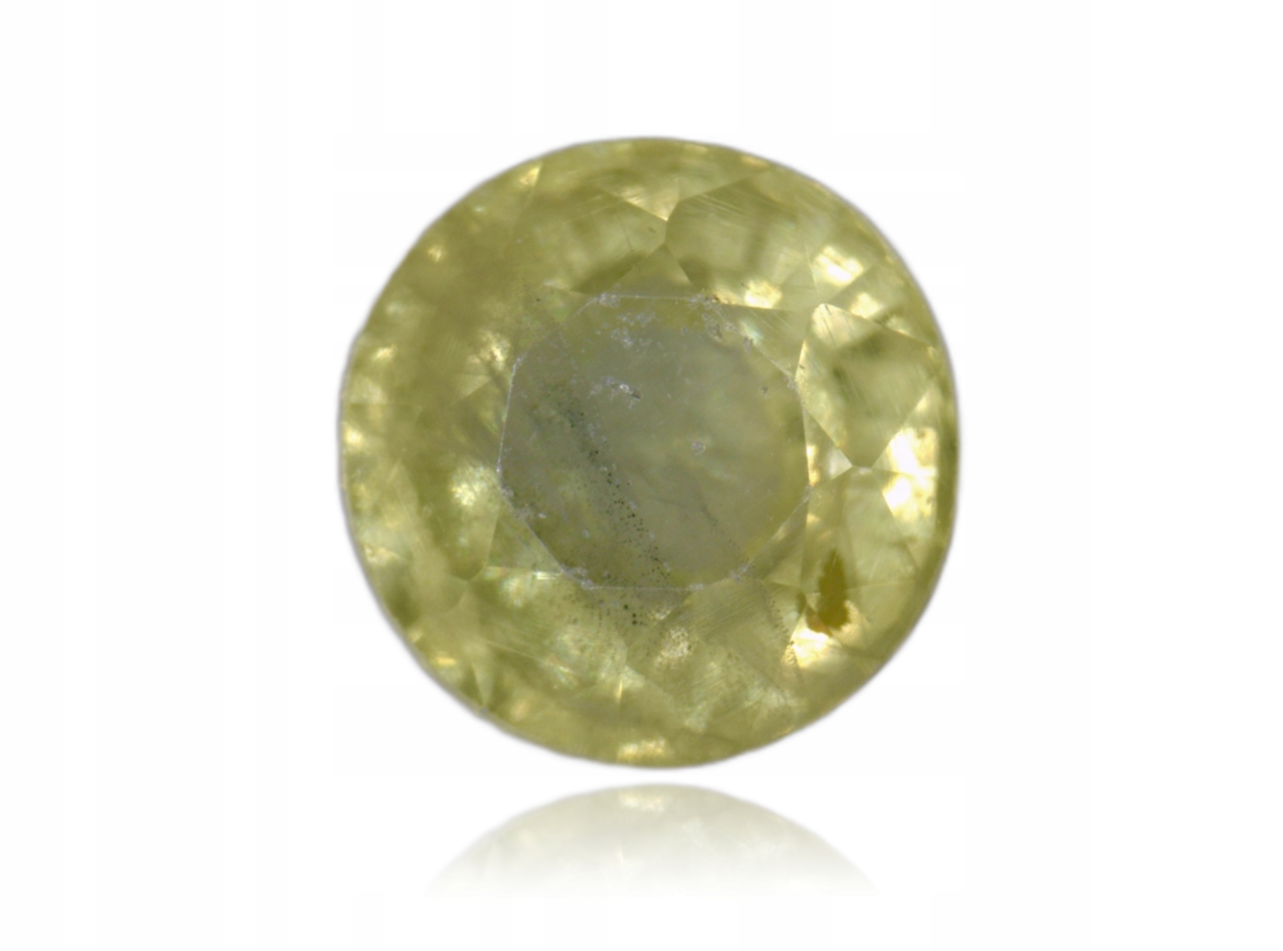 Safír 0.17ct Žlutý Kulatý eCertifikát Wbd