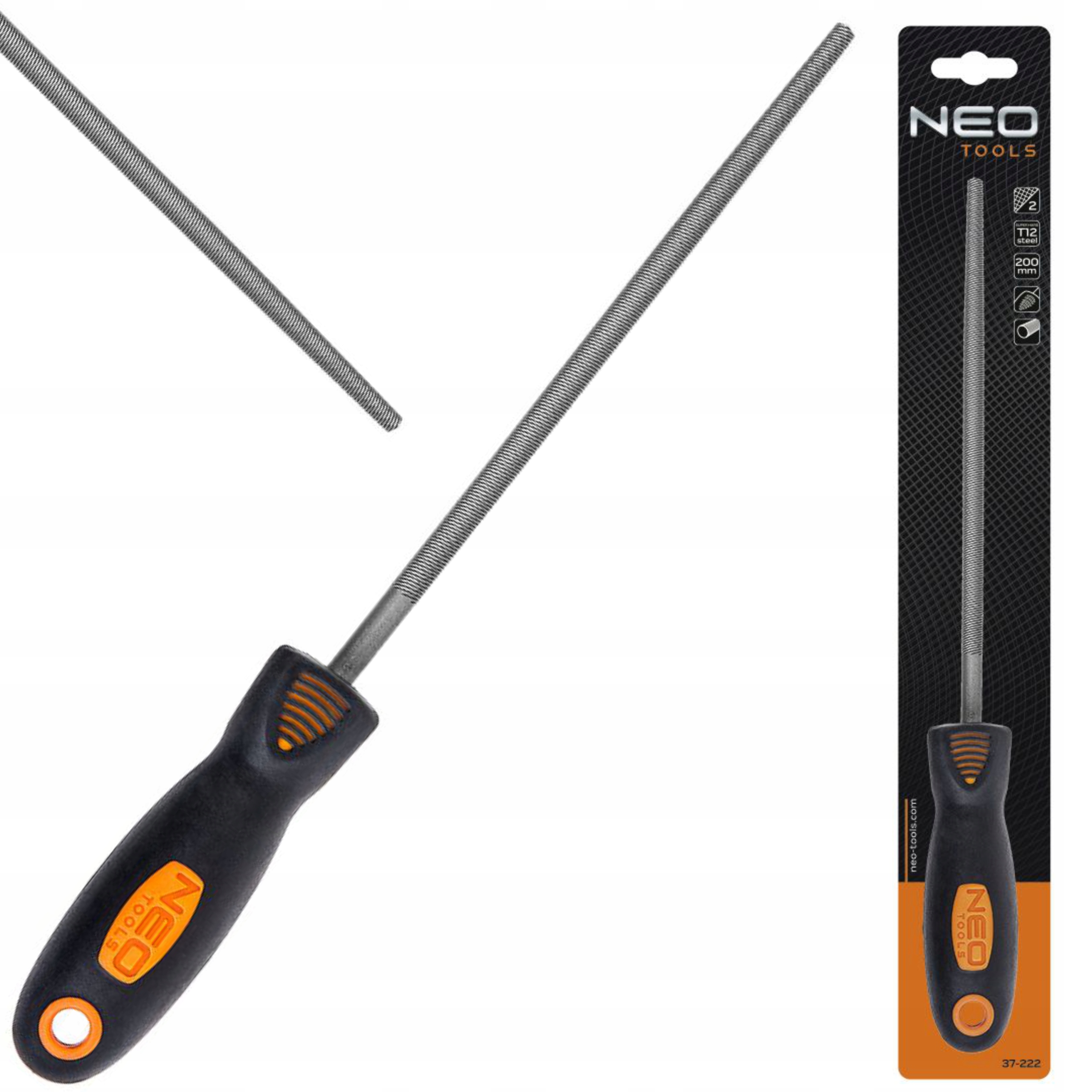 NEO TOOLS PILNIK DO METALU OKRAGLY 200 MM/2 37-222