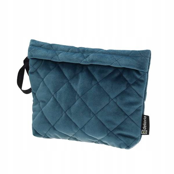 

Dekoria Kosmetyczka - etui Velvet pruski błękit