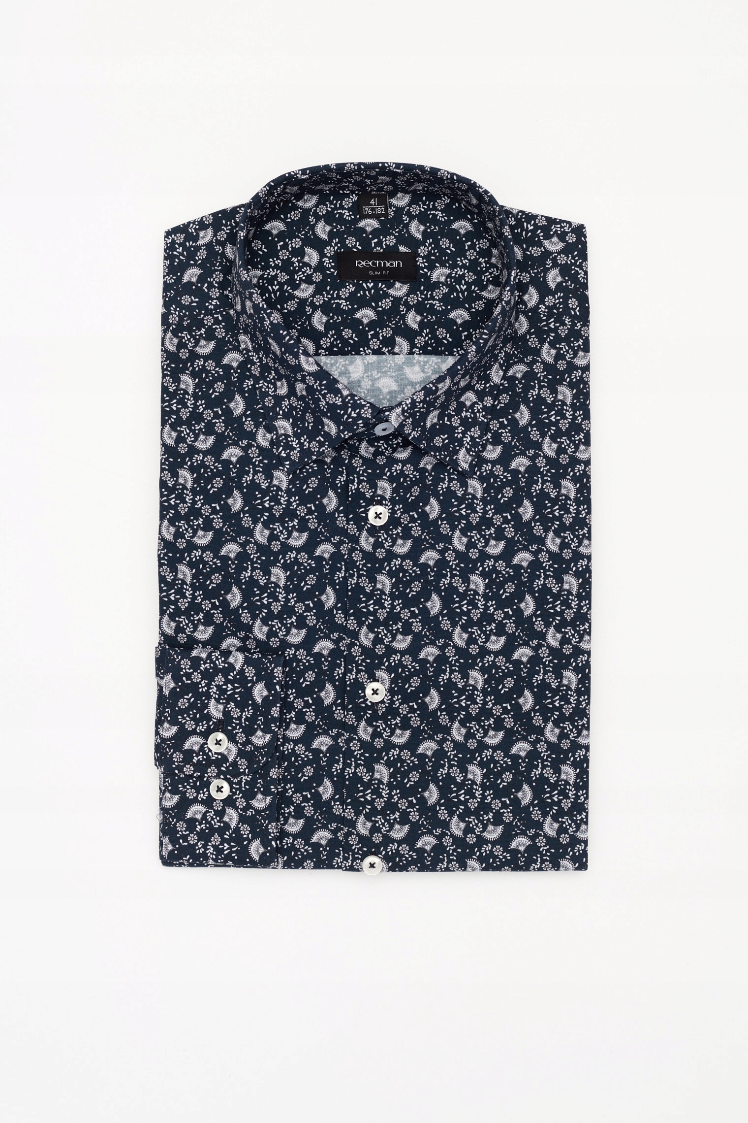 Koszula Coline 3203T Slim Fit Granatowa 188/194 41
